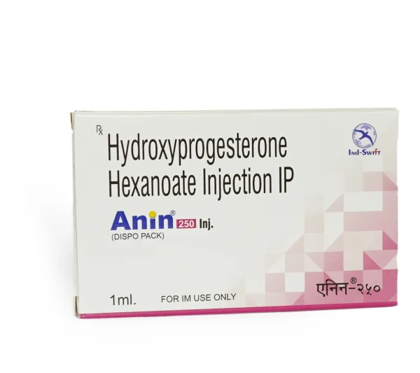 Anin-250 Injection – Hydroxyprogesterone Hexanoate 250 mg/ml in oily base