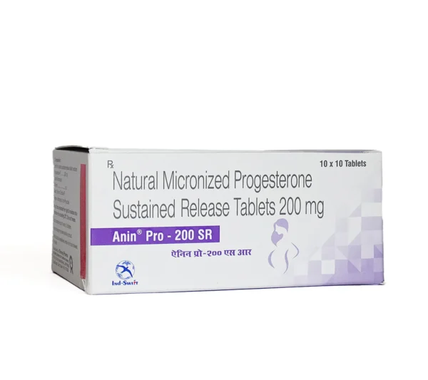 Anin Pro-200 SR Tablet – Natural Micronized Progesterone for ART and hormone support by Ind-Swift
