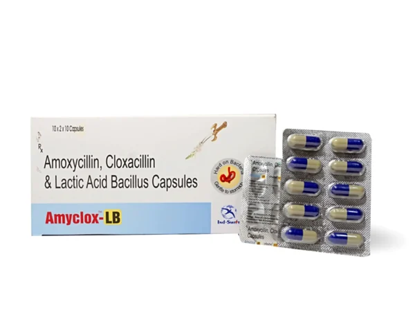 Amoxicillin Cloxacillin Lactobacillus Capsule – Amyclox LB