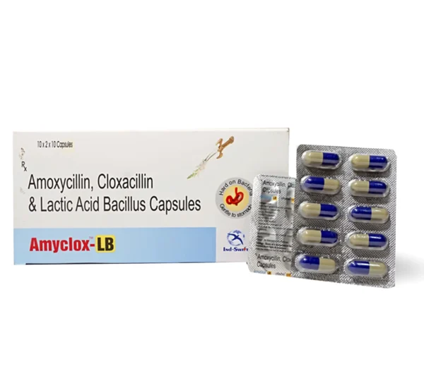 Amoxicillin Cloxacillin Lactobacillus Capsule – Amyclox LB
