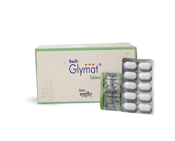 Swift Glymat – Gliclazide 80 mg and Metformin 500 mg Tablet