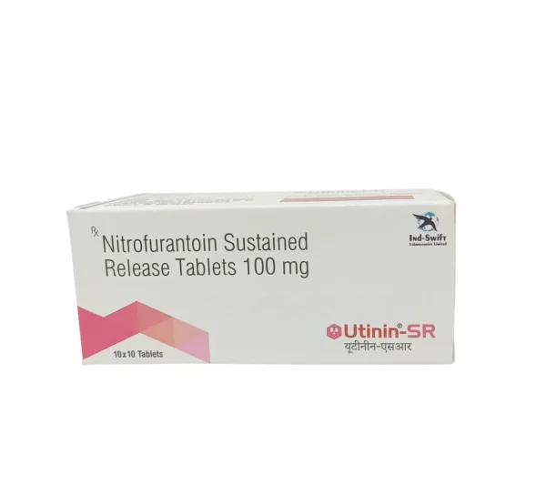 Utinin SR Tablet 100 mg Nitrofurantoin Sustained Release Tablets for Urinary Tract Infection Treatment