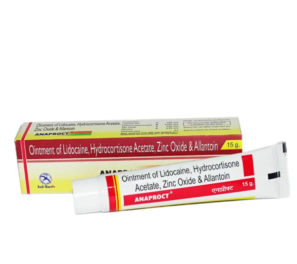 Anaproct Ointment 15gm for Hemorrhoids Pain Relief and Inflammation