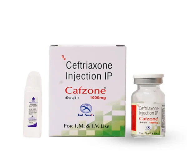 Ceftriaxone Injection – Cafzone 1Gm with WFI