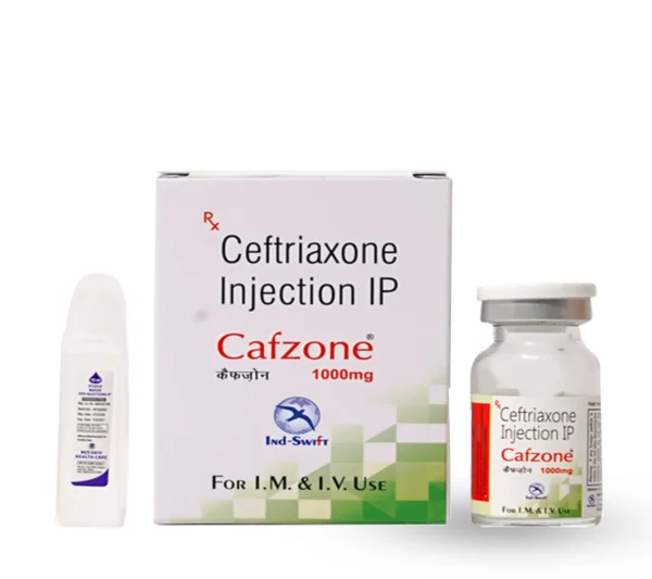 Ceftriaxone Injection – Cafzone 1Gm with WFI