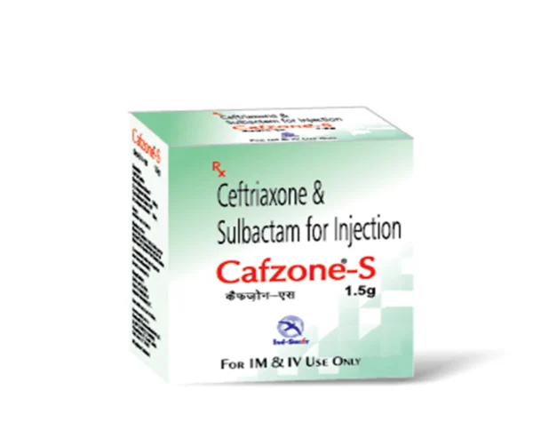 Ceftriaxone Sulbactam Injection – Cafzone S 1.5Gm