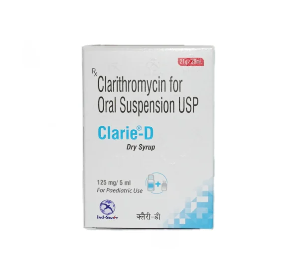 Clarie-D Dry Syrup – Clarithromycin 125 mg per 5 ml for Pediatric Bacterial Infections