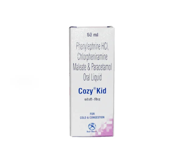 Cozy Kid Syrup – Phenylephrine, Chlorpheniramine & Paracetamol for Pediatric Cold Relief