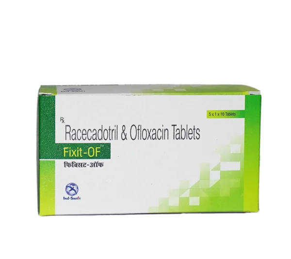Fixit OF Tablet – Racecadotril 100 mg & Ofloxacin 200 mg for Acute Infectious Diarrhea