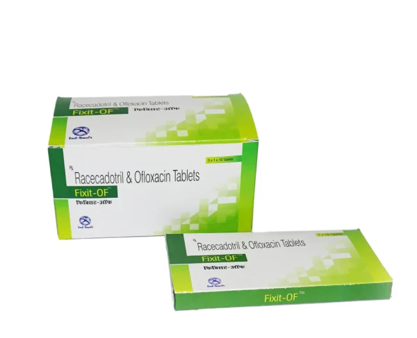 Fixit OF Tablet – Racecadotril 100 mg & Ofloxacin 200 mg for Acute Infectious Diarrhea