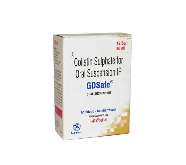 GDSafe Dry Syrup – Colistin Sulphate 12.5 mg for Pediatric GI Bacterial Infections