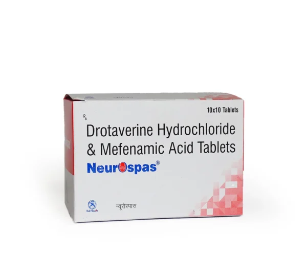 Neurospas Tablet – Mefenamic Acid 250 mg and Drotaverine 80 mg for Abdominal Pain Relief