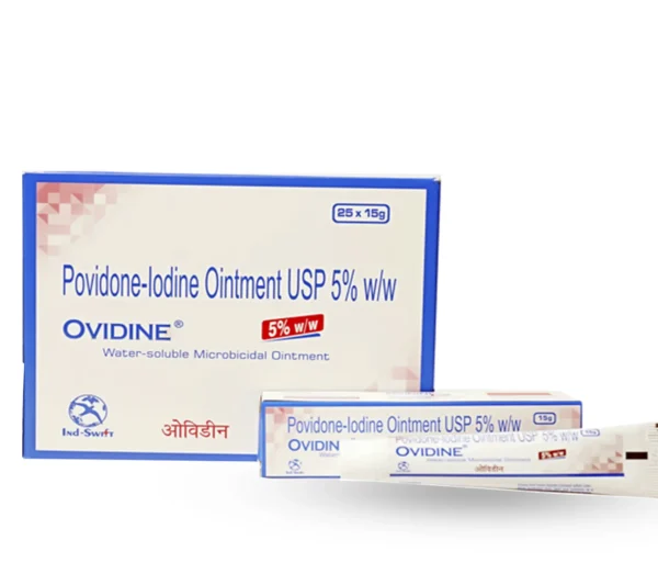 Ovidine Povidone Iodine 5% Ointment – Antiseptic Cream 15gm