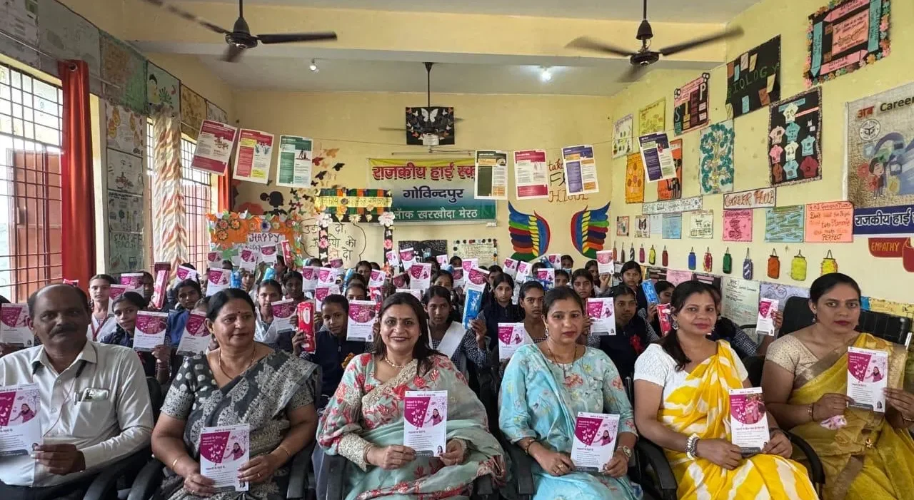 Public Awareness initiative, wherein young girls from Govt. High School Govindpur, Meerut Public Awareness initiative, wherein young girls from Govt. High School Govindpur, Meerut