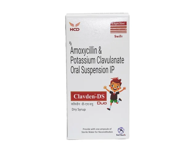 Clavden DS 457mg/5ml Oral Suspension – Amoxicillin & Clavulanic Acid Antibiotic