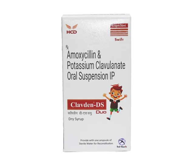 Clavden DS 457mg/5ml Oral Suspension – Amoxicillin & Clavulanic Acid Antibiotic