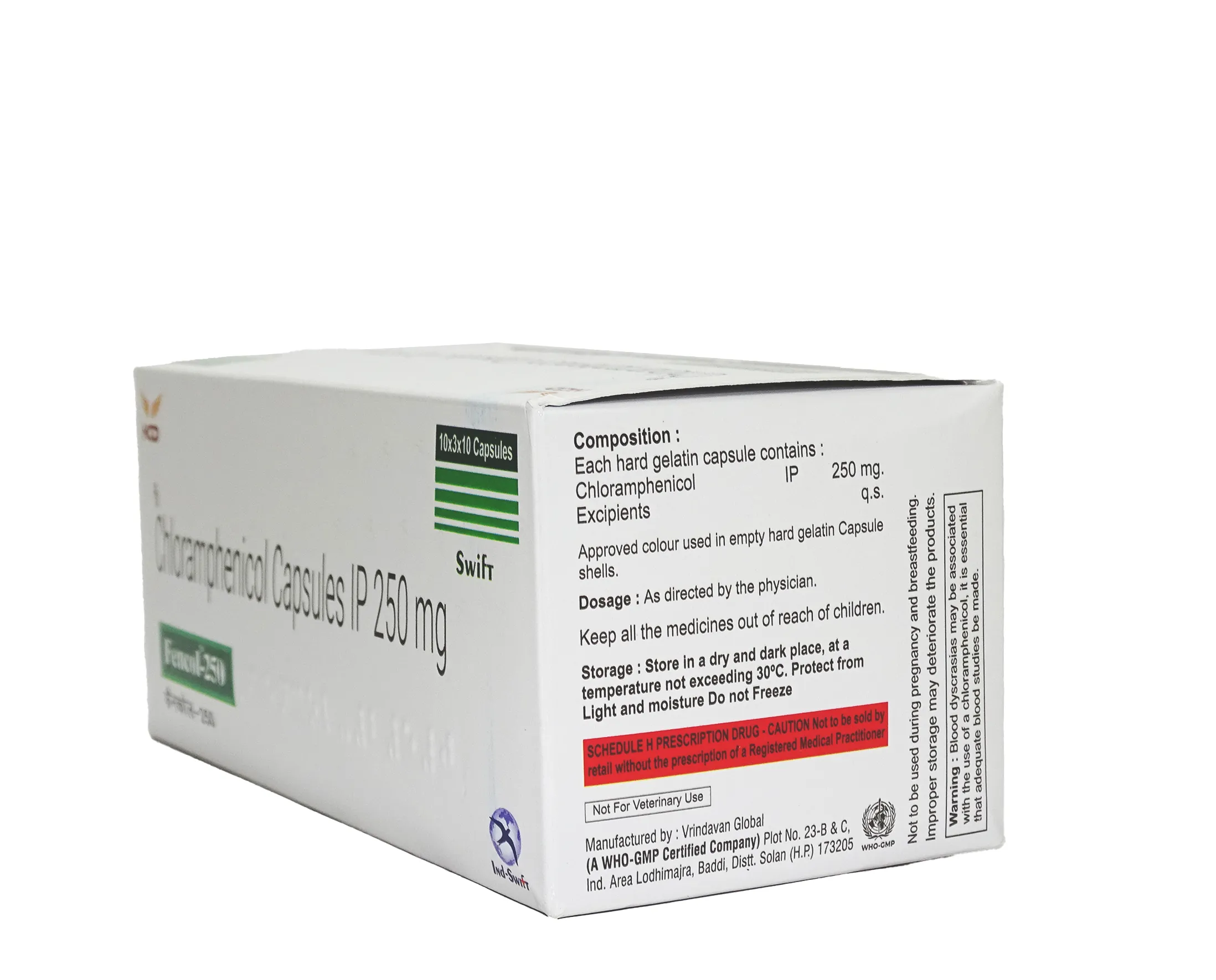 Fencol®-250 – Chloramphenicol 250mg Capsules