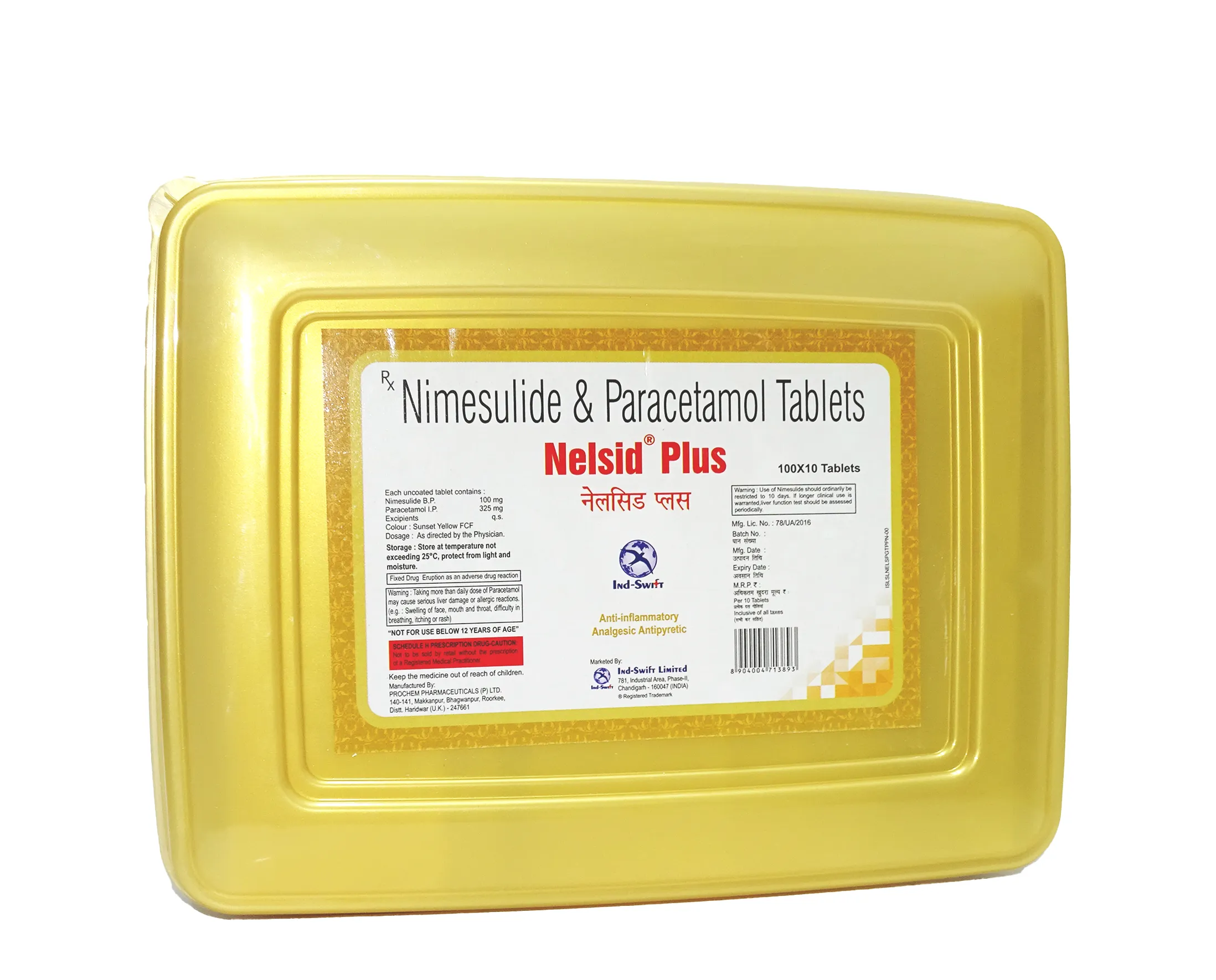 Nelsid Plus – Nimesulide & Paracetamol for Pain Relief