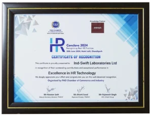 Excellence in HR Technology Award 2024 | Ind-Swift Laboratories