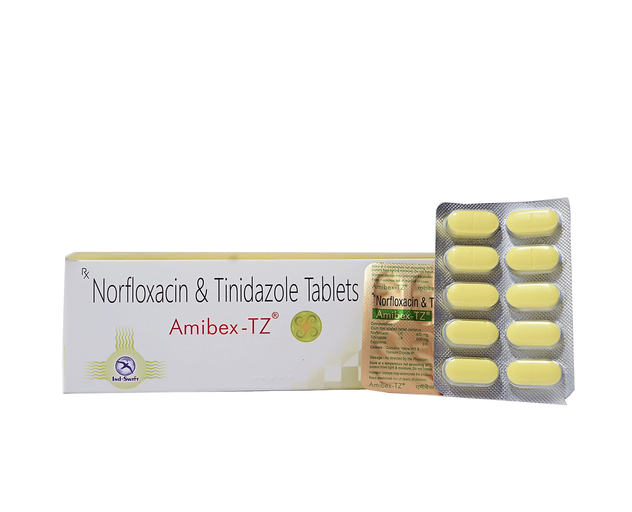 Amibex TZ Norfloxacin Tinidazole Tablet